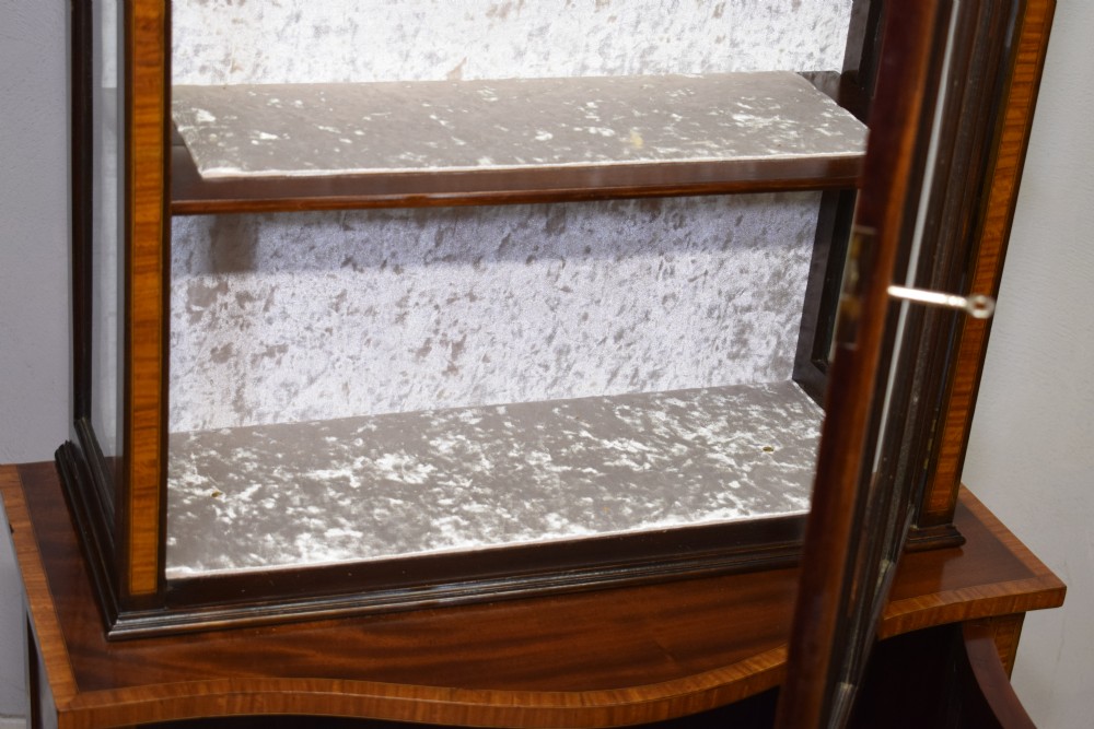 Edwardian Mahogany Inlaid Display Cabinet View XXIV