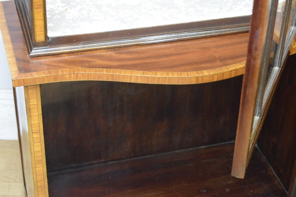 Edwardian Mahogany Inlaid Display Cabinet View XXV