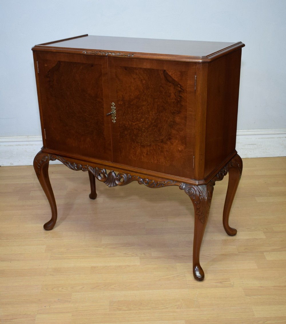 Early 20th Century Walnut Cocktail Cabinet View II