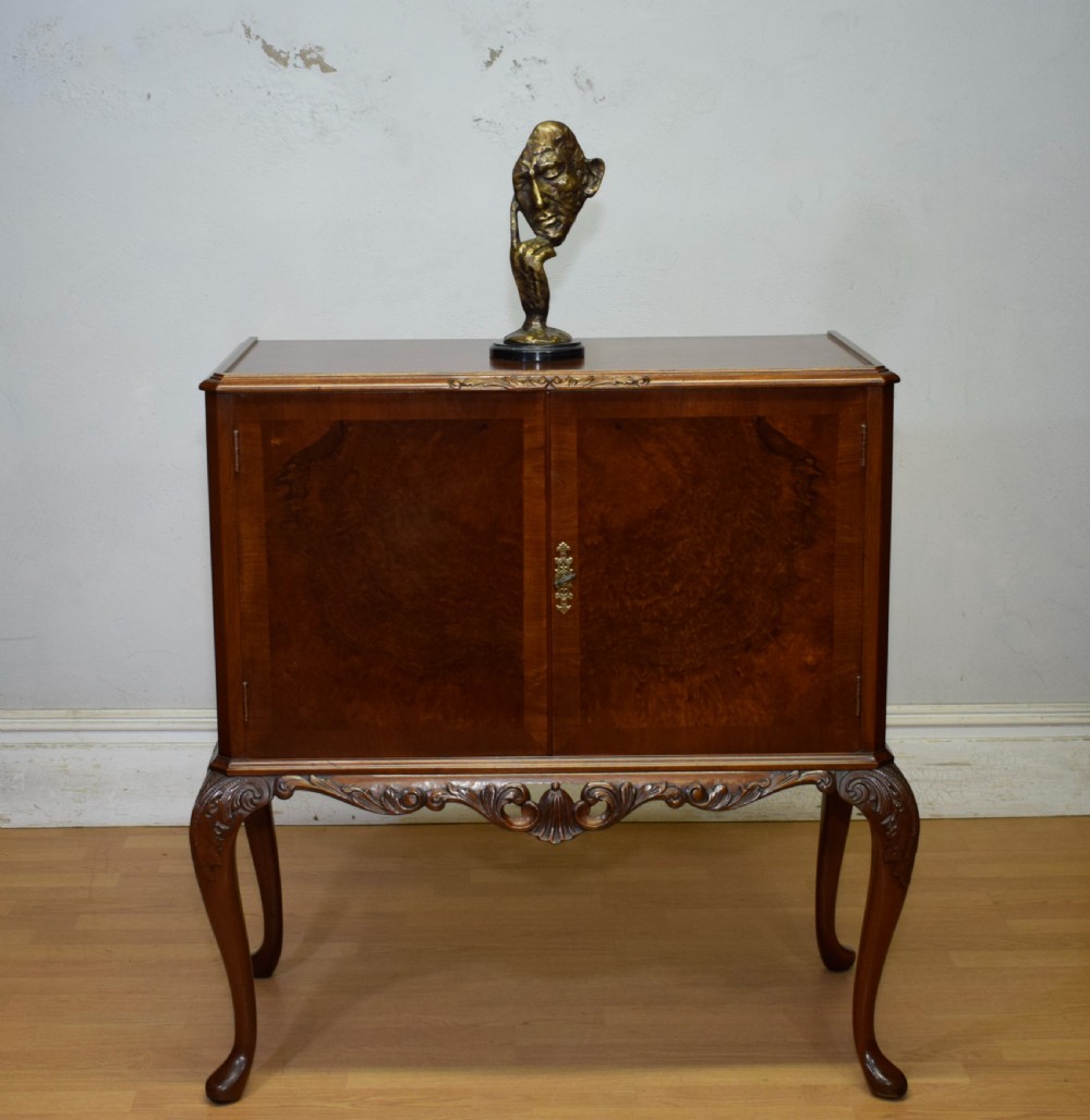 Early 20th Century Walnut Cocktail Cabinet View IV