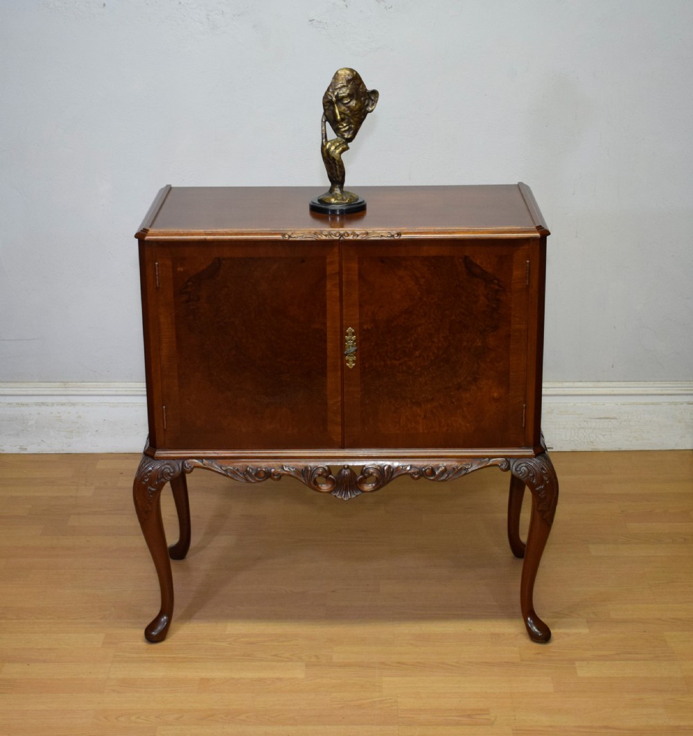 Early 20th Century Walnut Cocktail Cabinet View V