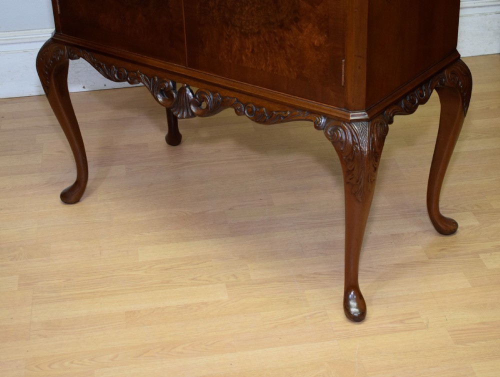 Early 20th Century Walnut Cocktail Cabinet View IX