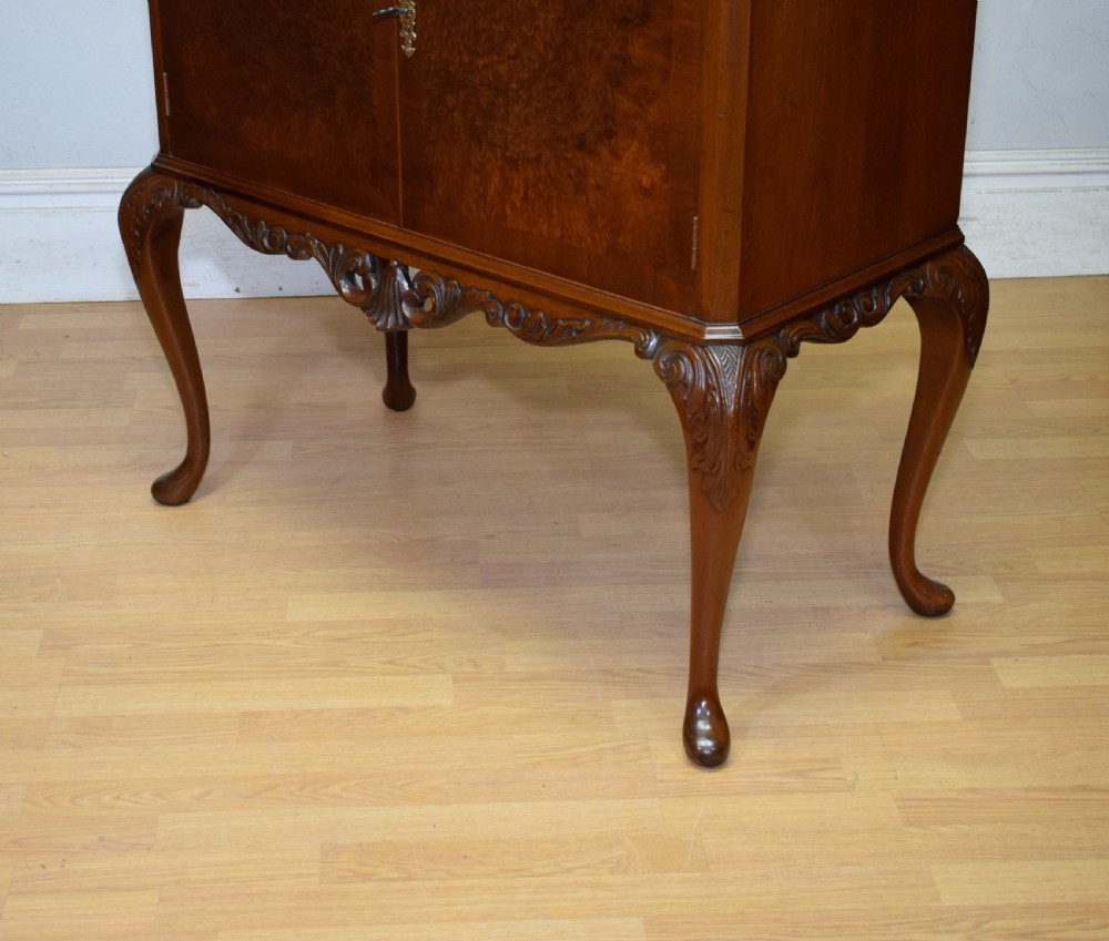 Early 20th Century Walnut Cocktail Cabinet View X