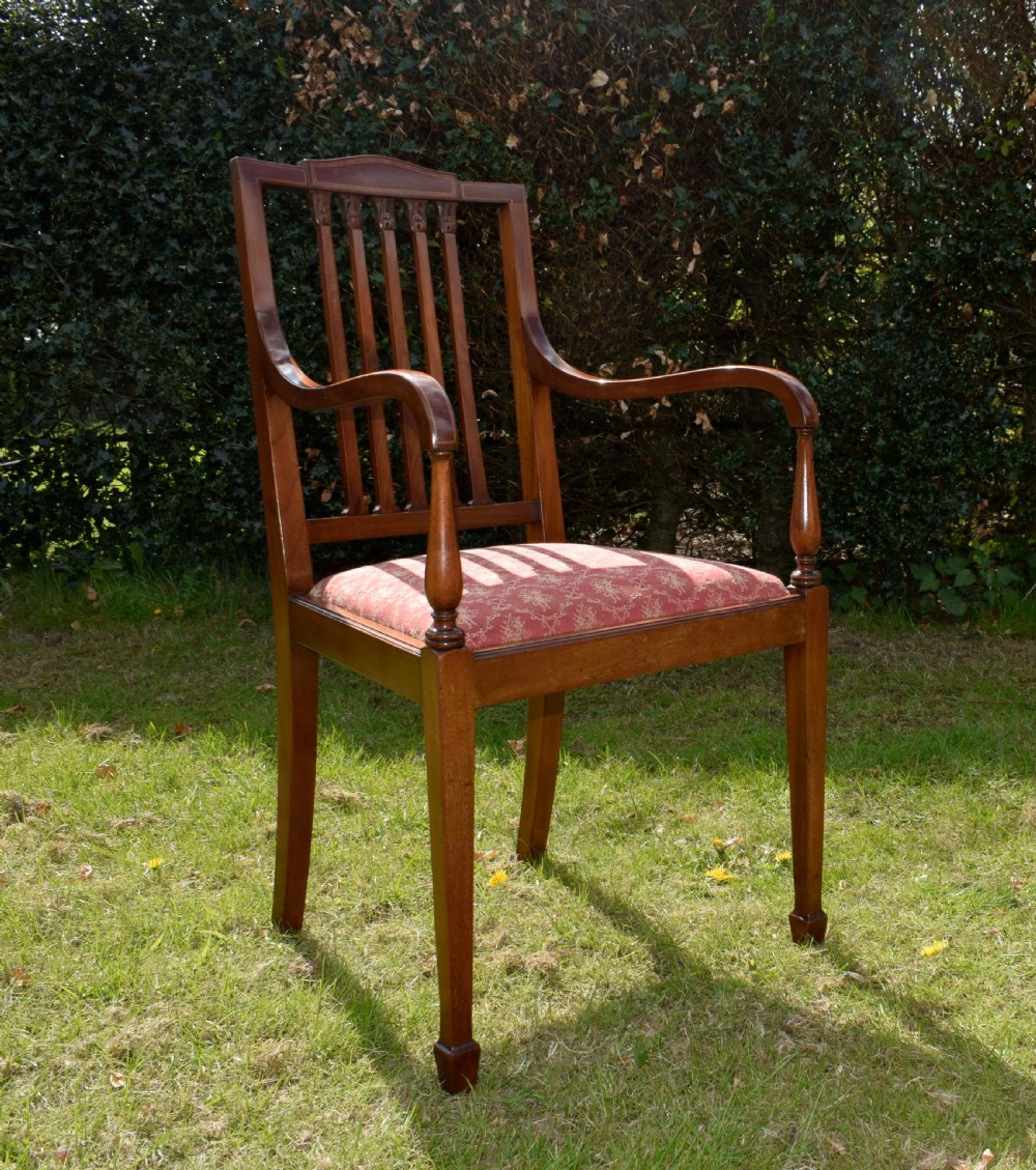Edwardian Inlaid Armchair View II