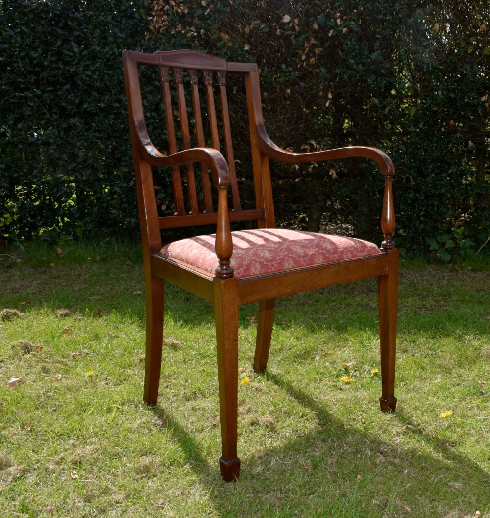 Edwardian Inlaid Armchair View III