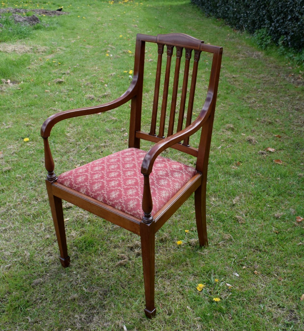 Edwardian Inlaid Armchair View VI