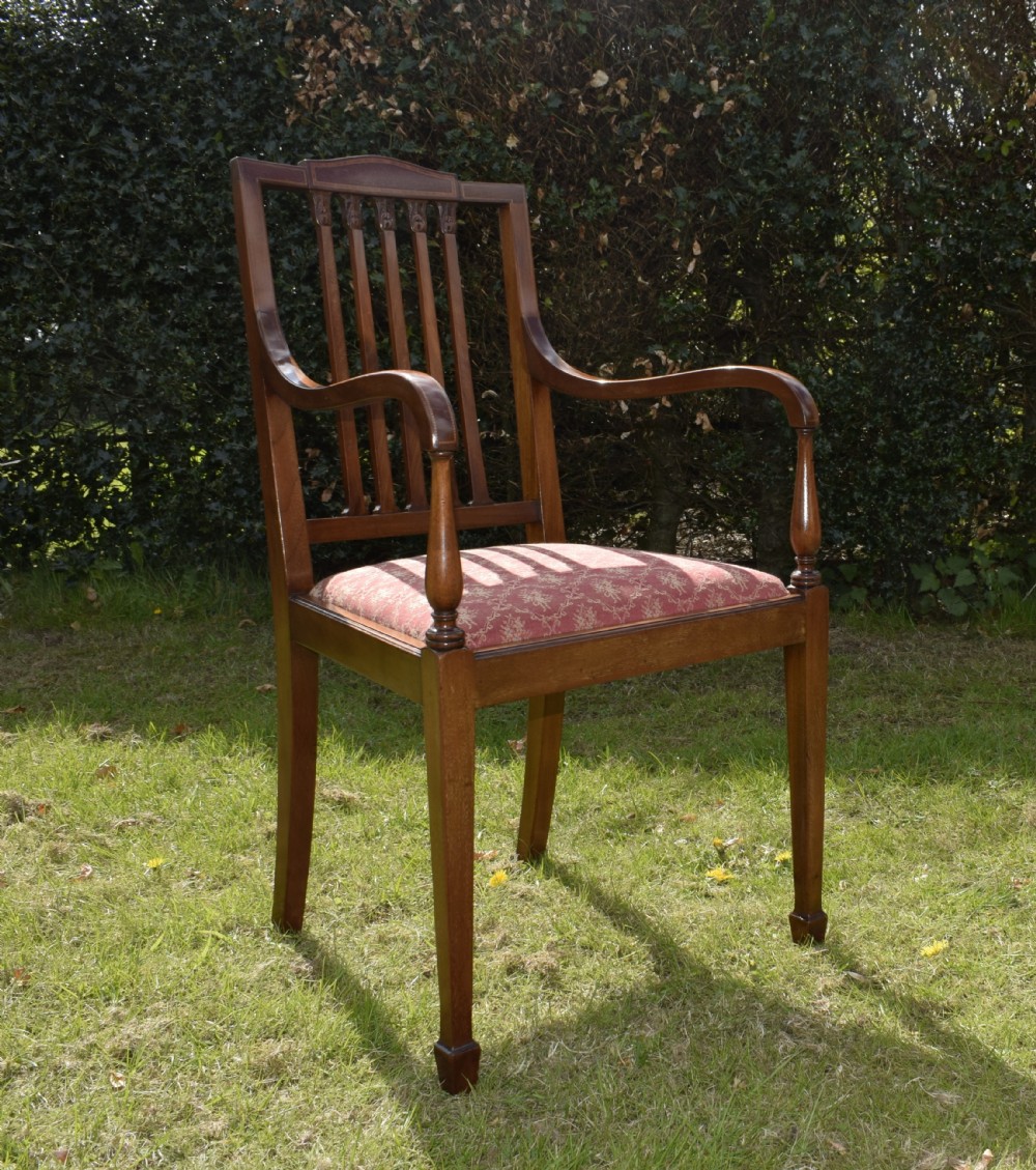 Edwardian Inlaid Armchair