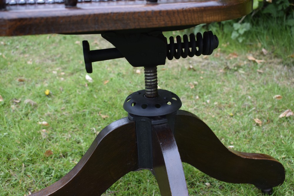 Oak Swivel Desk Chair View XIX