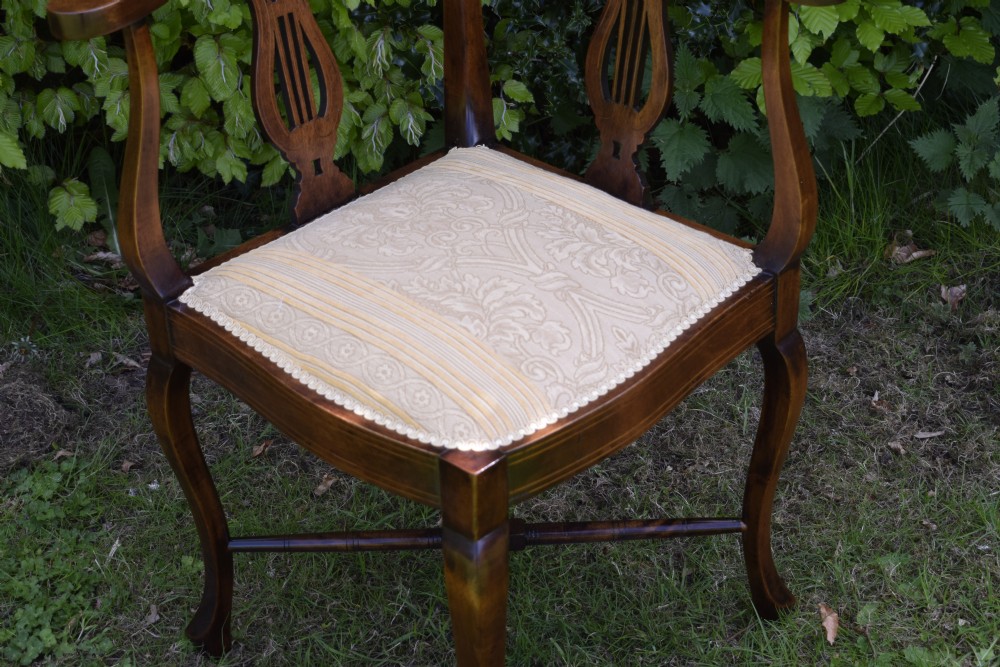 Victorian Inlaid Corner Chair View IV