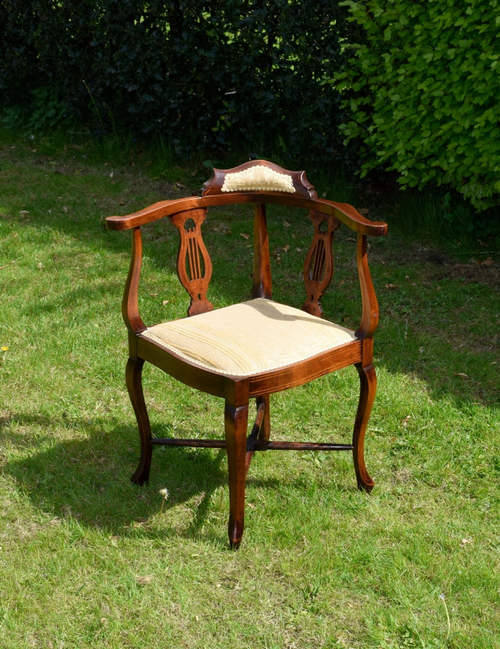 Victorian Inlaid Corner Chair View VIII