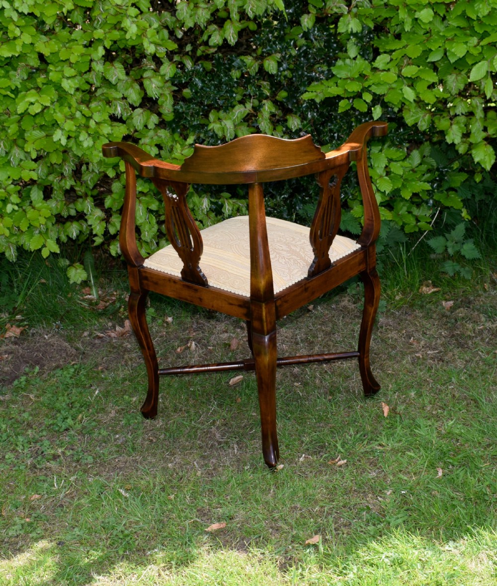Victorian Inlaid Corner Chair View XIII