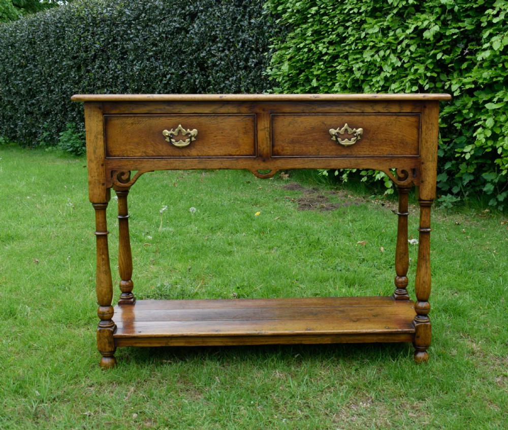 Oak Dresser Base View XIV