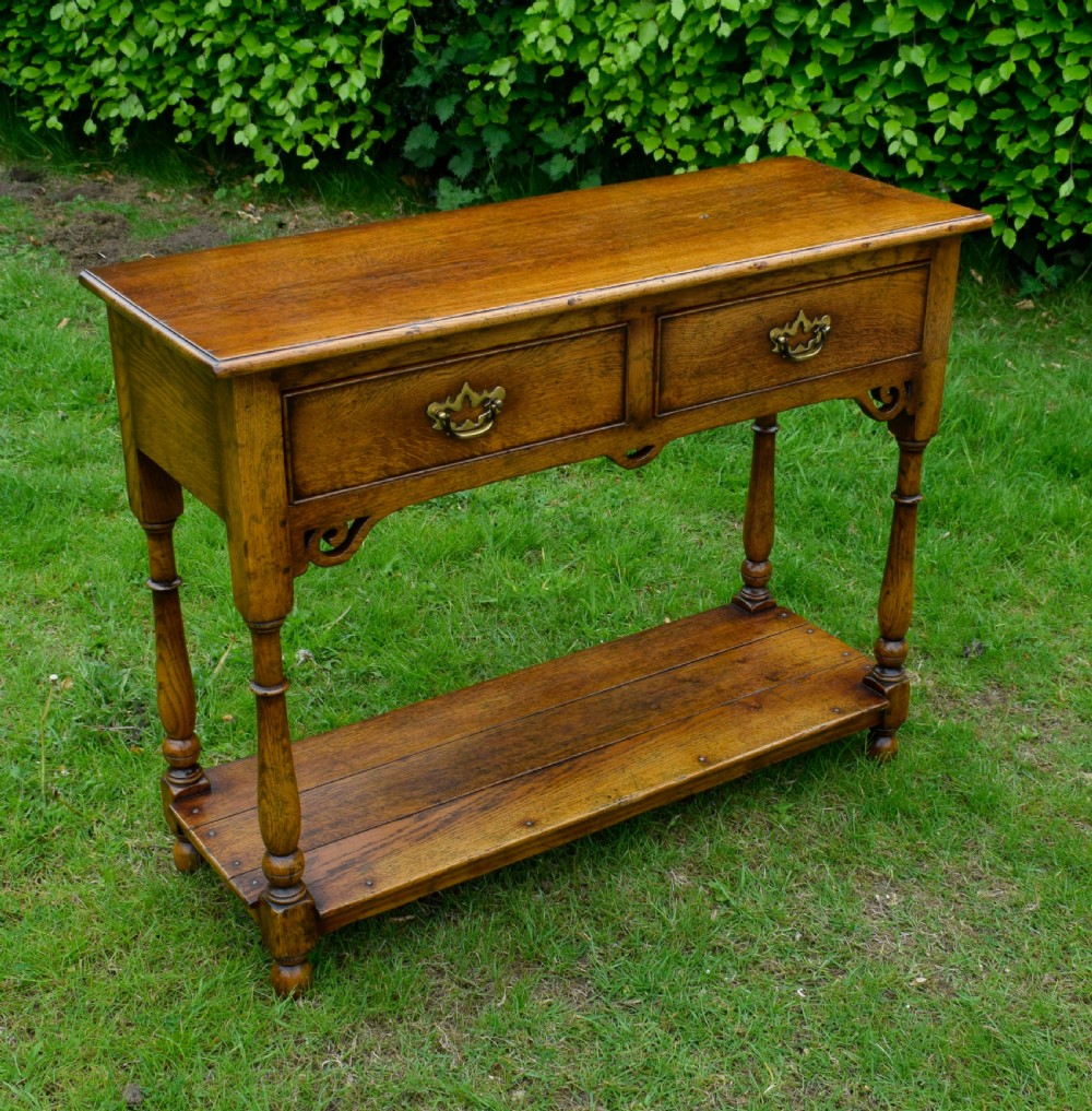 Oak Dresser Base View XV