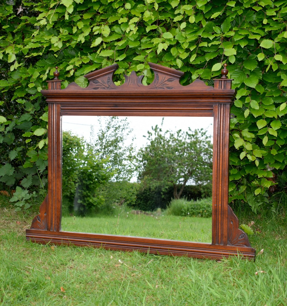Edwardian Over-mantle Mirror 