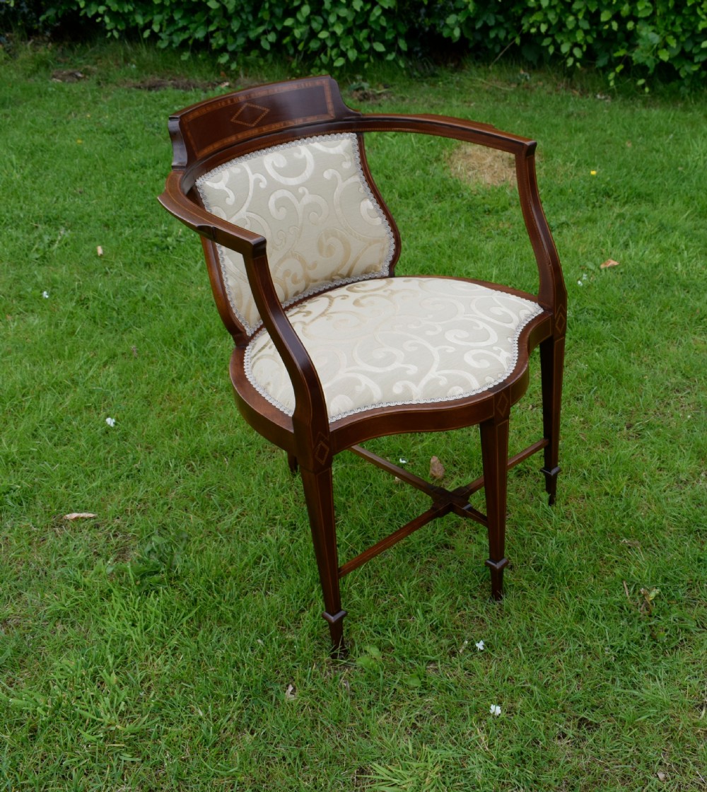 Edwardian Inlaid Armchair View II