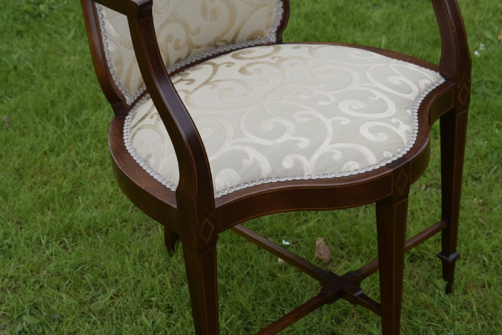Edwardian Inlaid Armchair View V