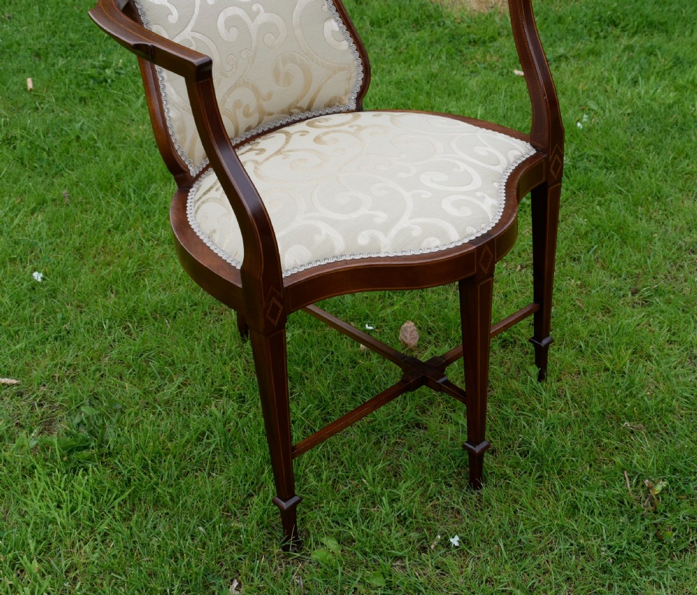 Edwardian Inlaid Armchair View VI