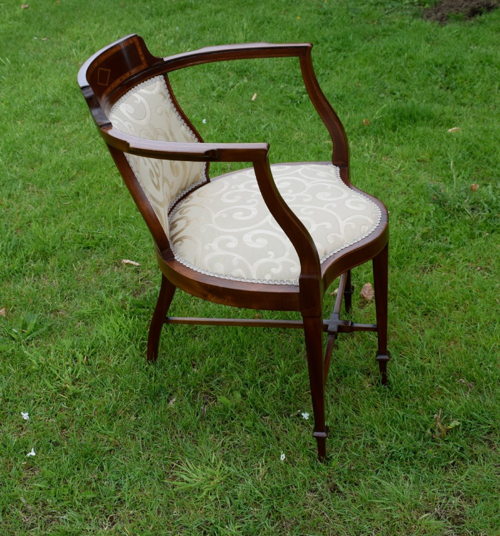 Edwardian Inlaid Armchair View VII