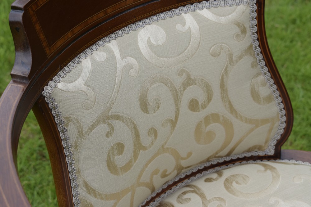 Edwardian Inlaid Armchair View IX