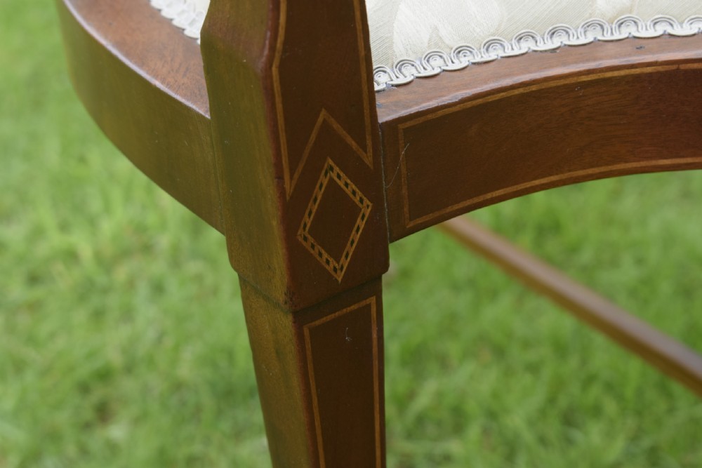 Edwardian Inlaid Armchair View XI