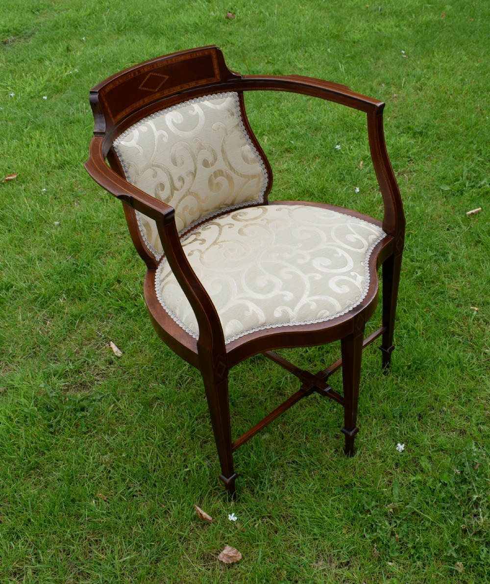 Edwardian Inlaid Armchair View XXIV