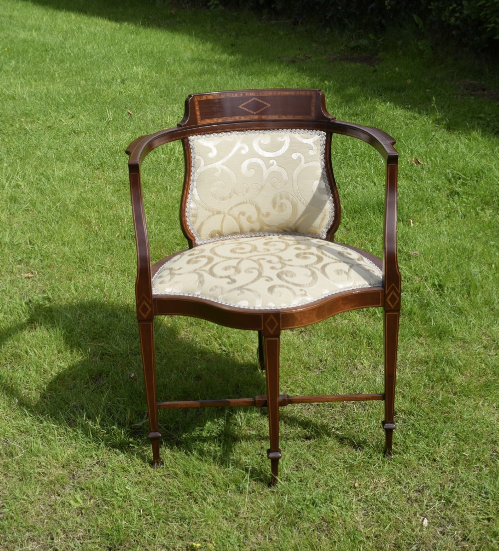 Edwardian Inlaid Armchair