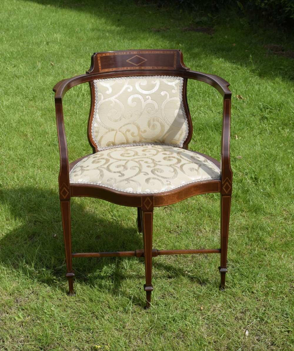 Edwardian Inlaid Armchair View XXVI