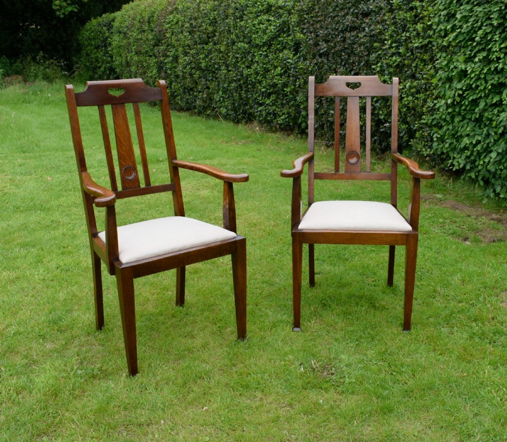 Pair Arts & Crafts Armchairs View III