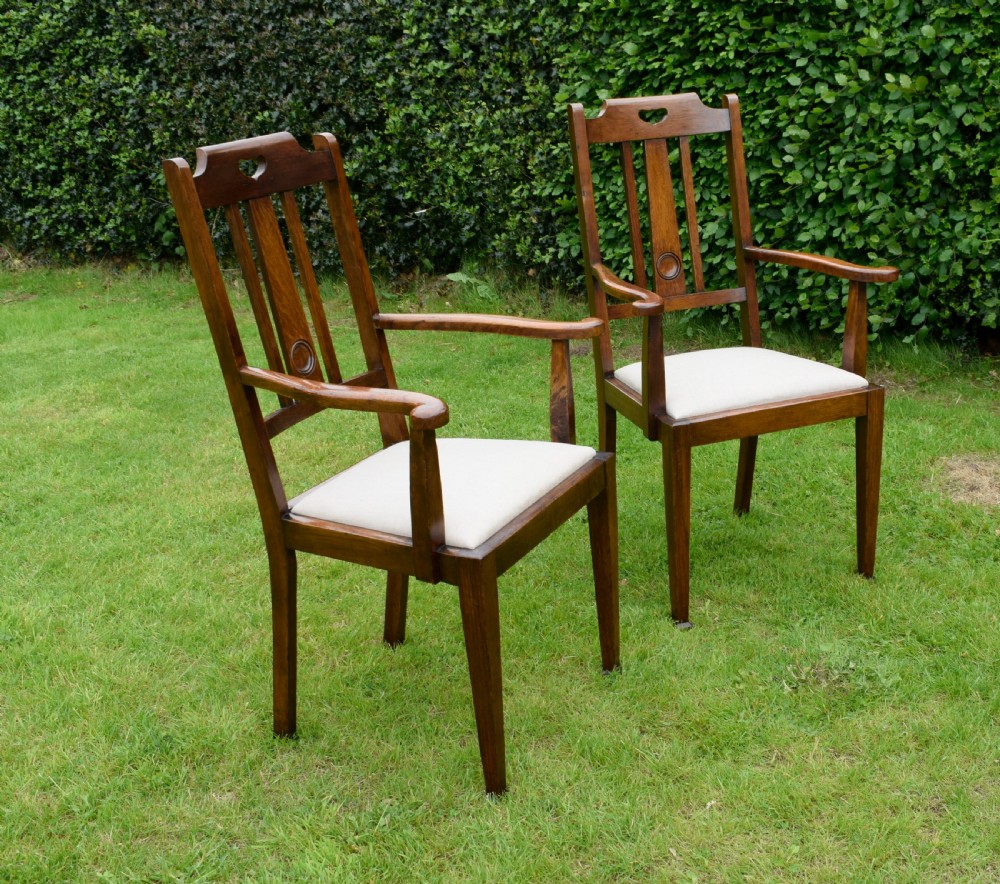 Pair Arts & Crafts Armchairs View IV