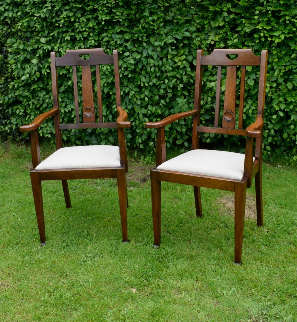 Pair Arts & Crafts Armchairs View V