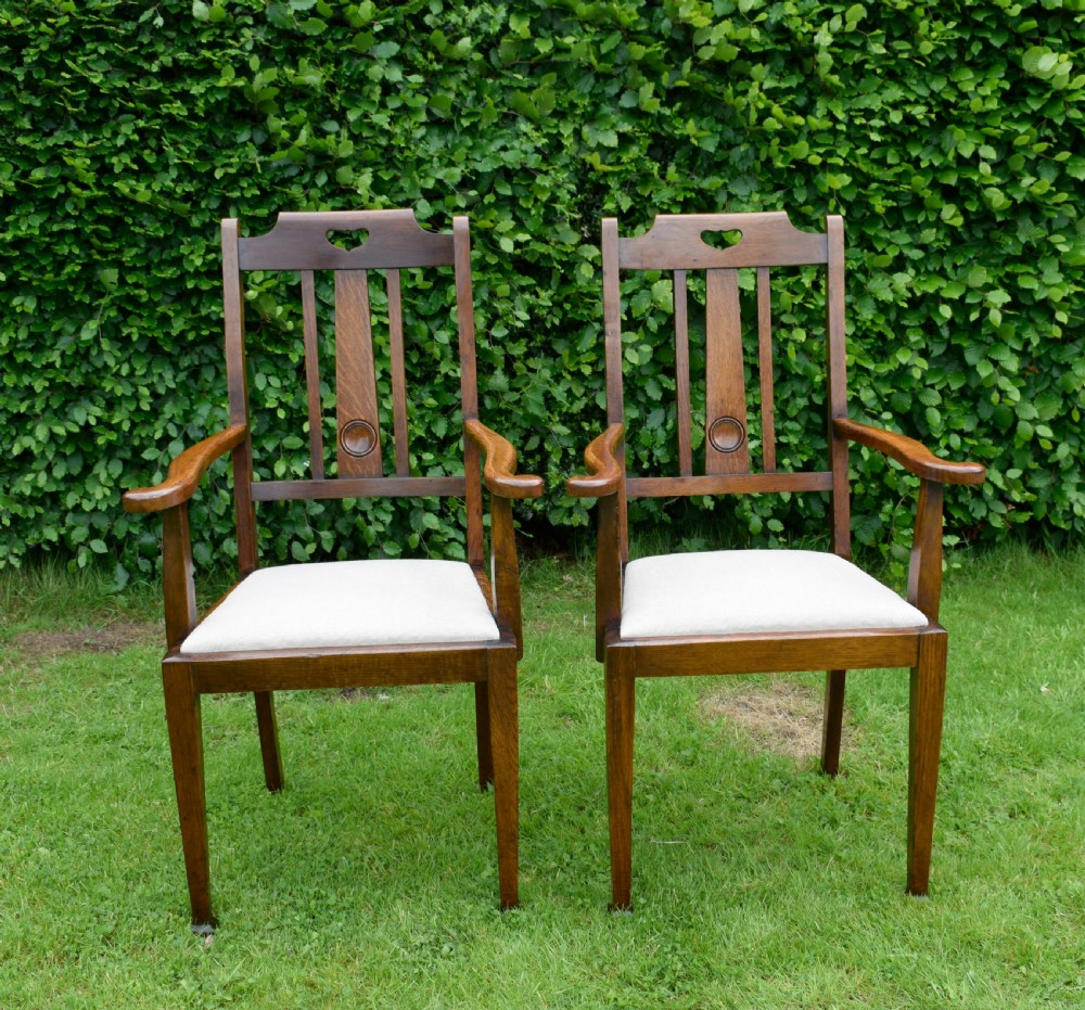 Pair Arts & Crafts Armchairs View VII