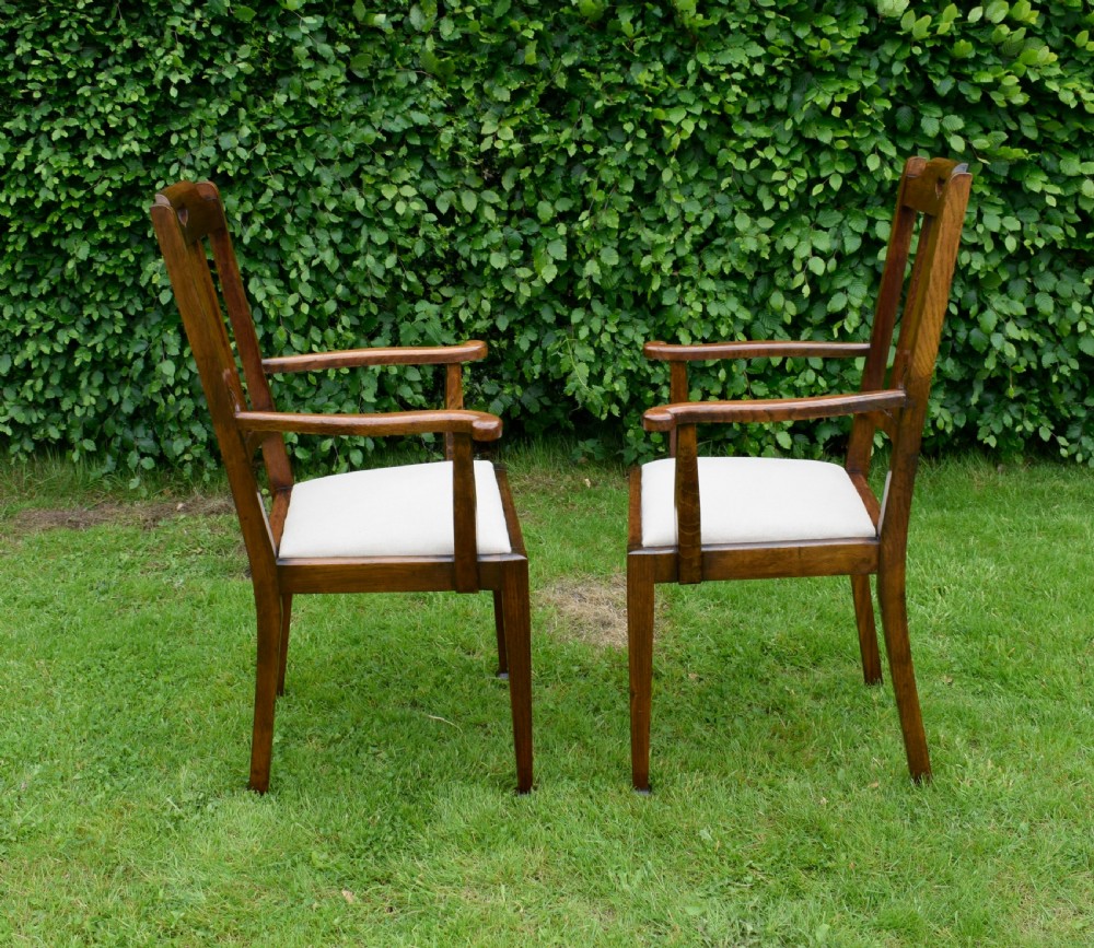 Pair Arts & Crafts Armchairs View XVI