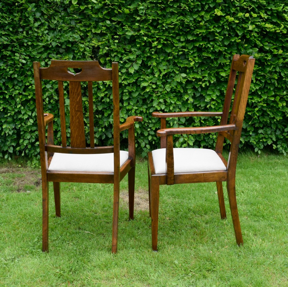 Pair Arts & Crafts Armchairs View XVII