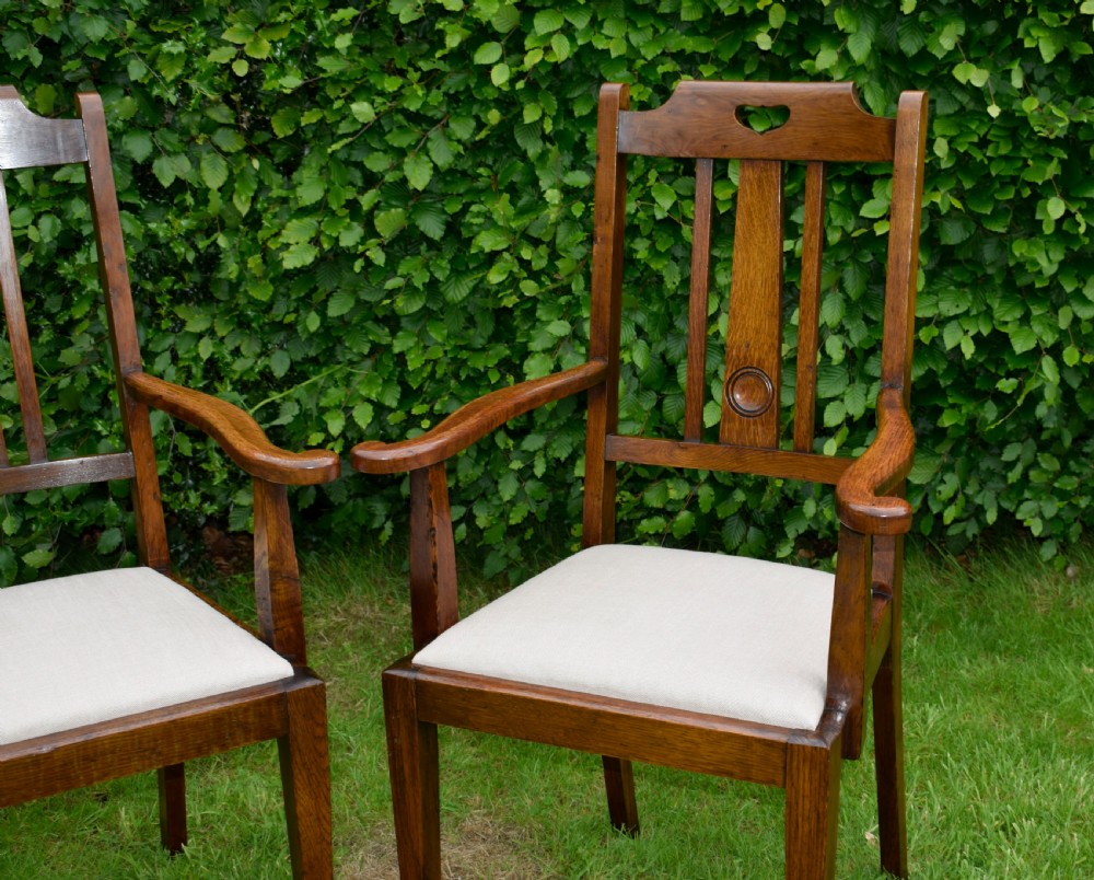Pair Arts & Crafts Armchairs View XX