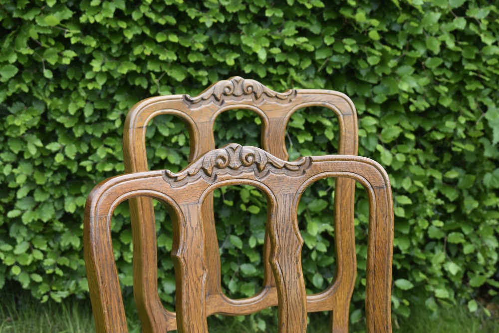 Set of 4 Oak Dining Chairs View IV