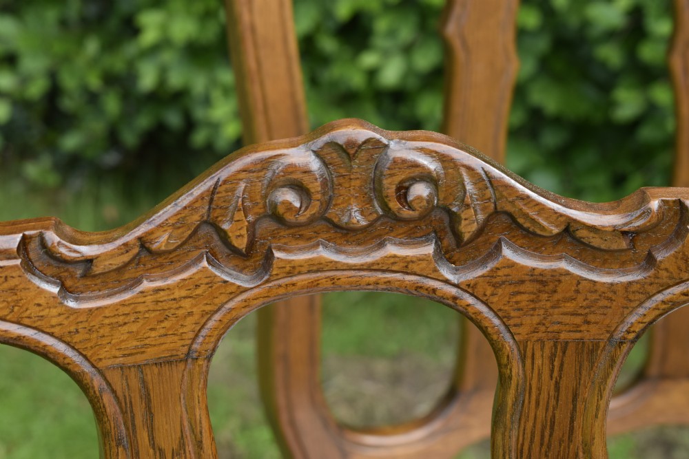 Set of 4 Oak Dining Chairs View X