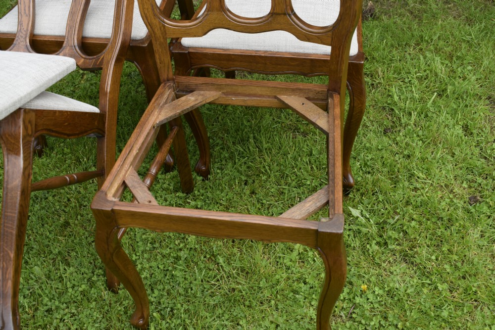 Set of 4 Oak Dining Chairs View XIX