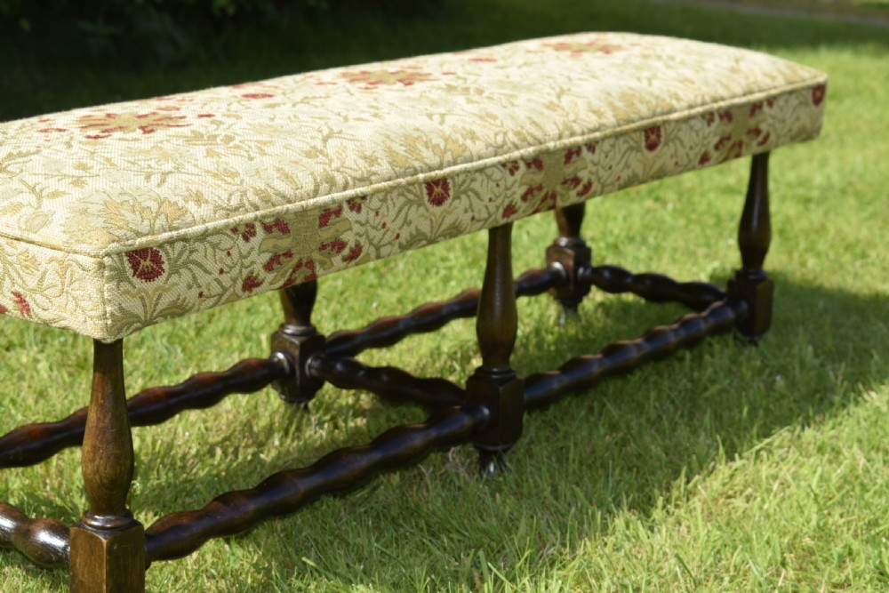 Early 20th Century Window Seat / Large Centre Stool View XI
