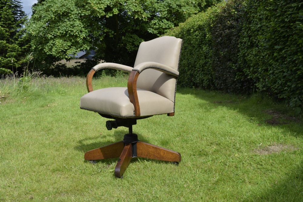 Art Deco Swivel Desk Chair View II