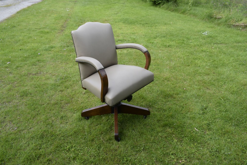 Art Deco Swivel Desk Chair View III