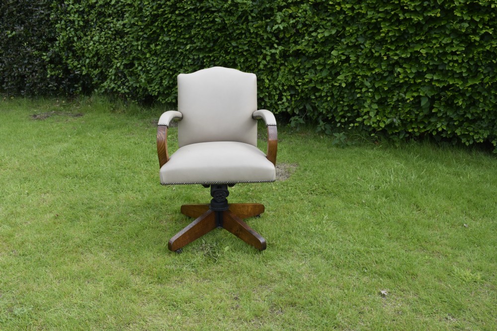 Art Deco Swivel Desk Chair View IV