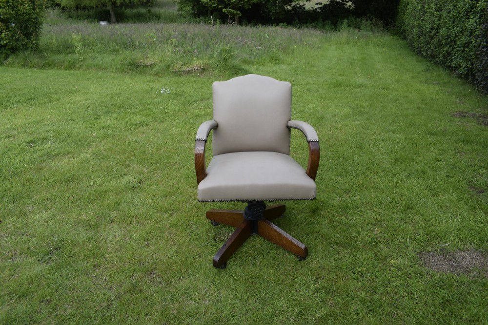 Art Deco Swivel Desk Chair View X
