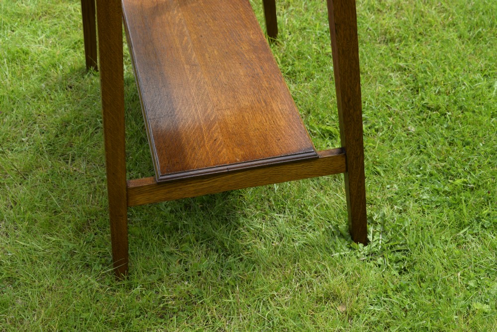 Arts & Crafts Oak Side Table View VII