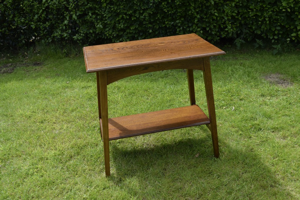 Arts & Crafts Oak Side Table View VIII