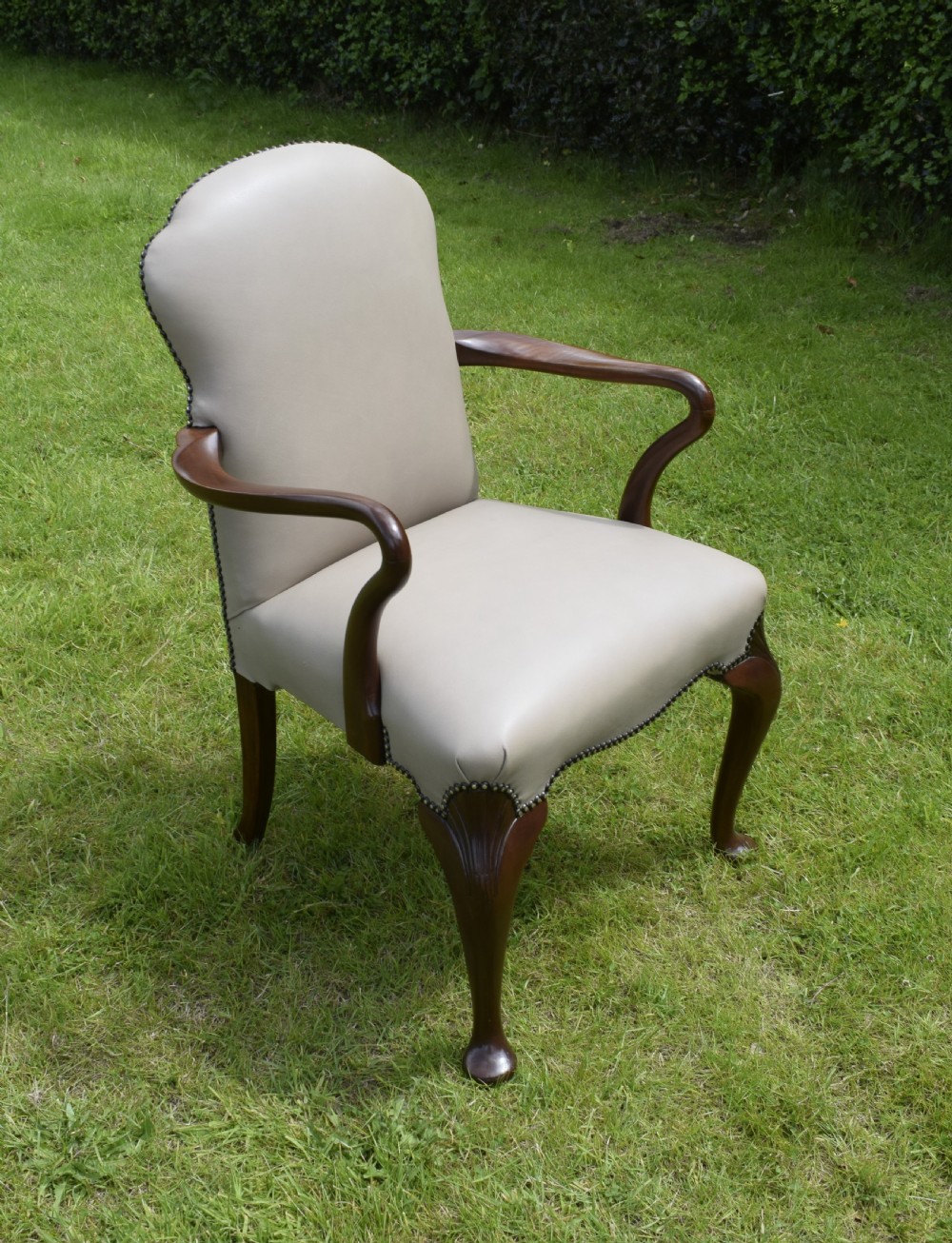Walnut Library Armchair / Desk Chair 