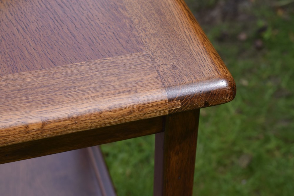 Early 20th Century  Oak Side Table View IX