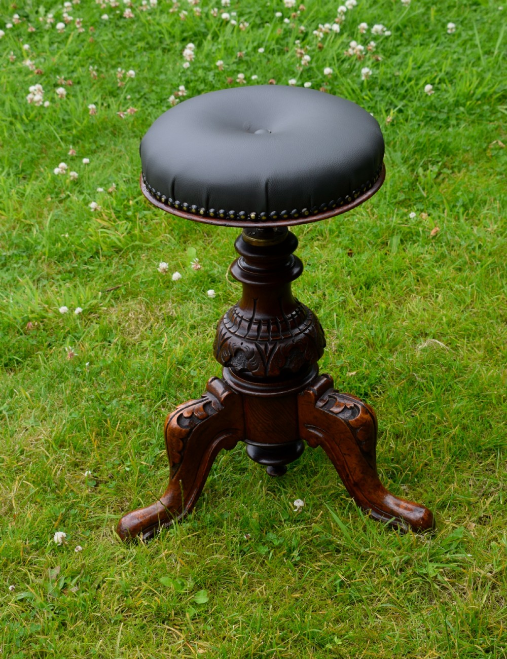 Victorian Revolving Piano Stool View II