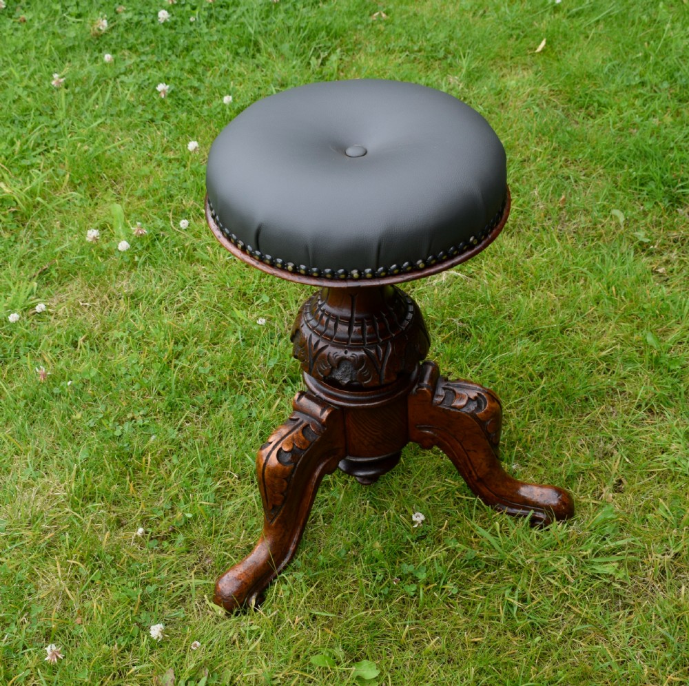 Victorian Revolving Piano Stool View VIII