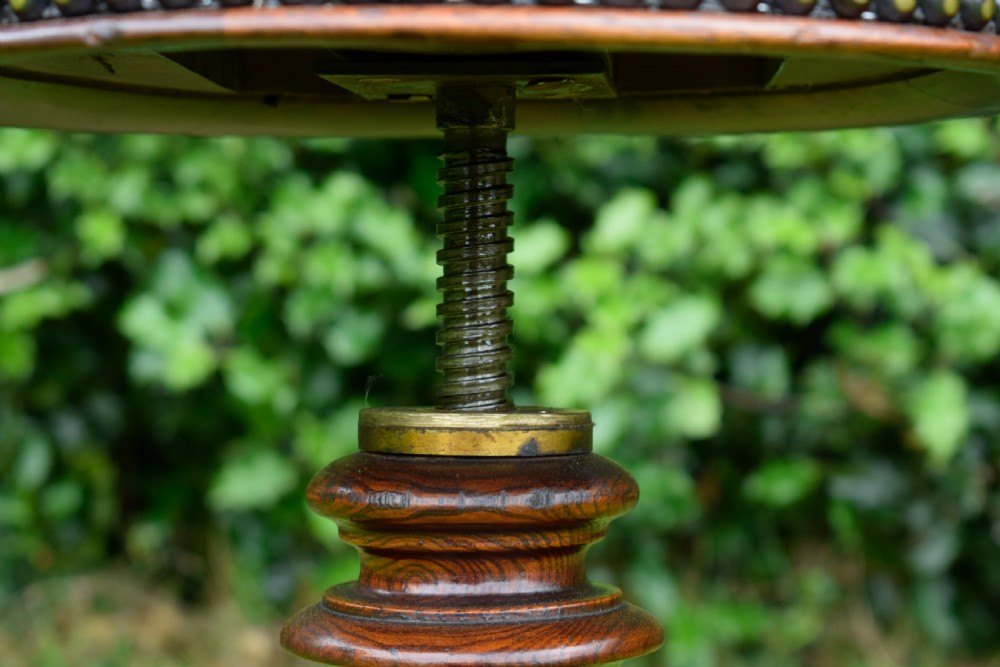 Victorian Revolving Piano Stool View XI
