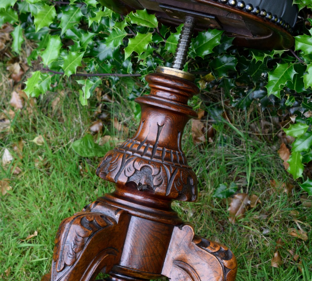 Victorian Revolving Piano Stool View XV